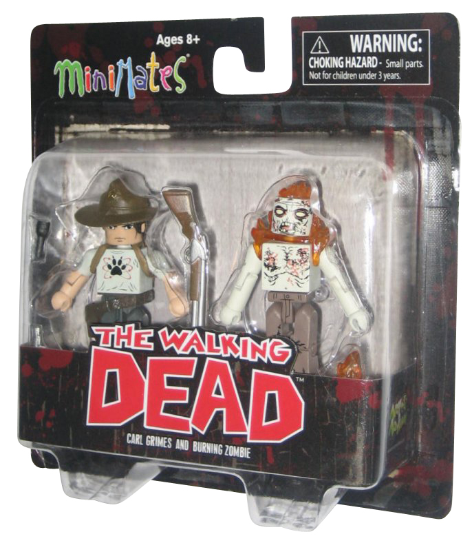 Walking Dead Minimates Series 6 Carl Grimes /& Burning Zombie