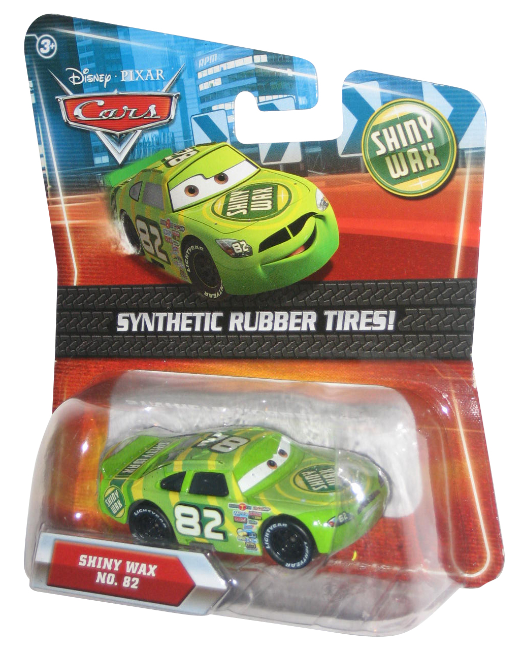 Disney Pixar Cars Movie Shiny Wax Synthentic Rubber Tires #82 Die-Cast ...