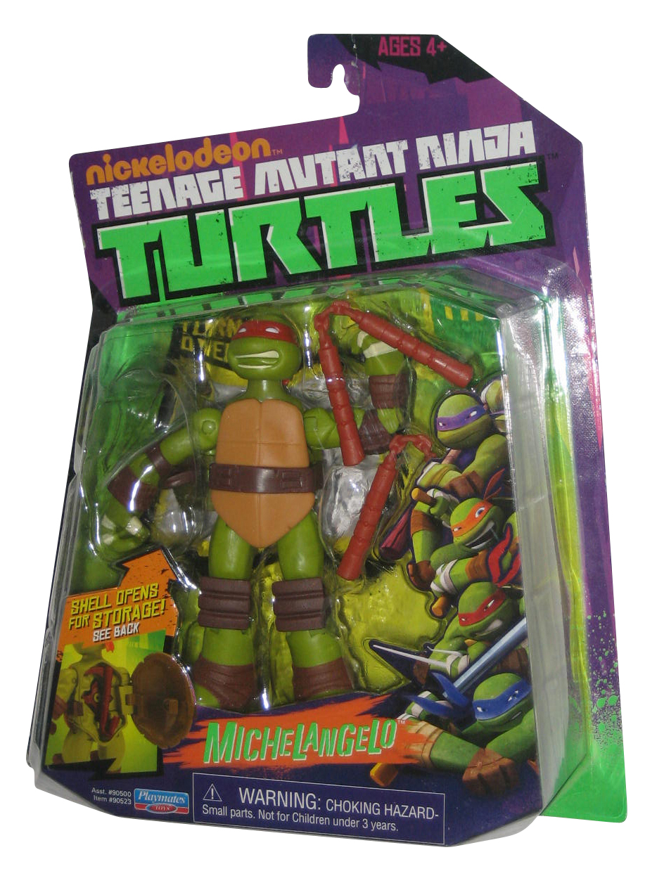 Teenage Mutant Ninja Turtles TMNT Battle Shell Michelangelo Figure | eBay