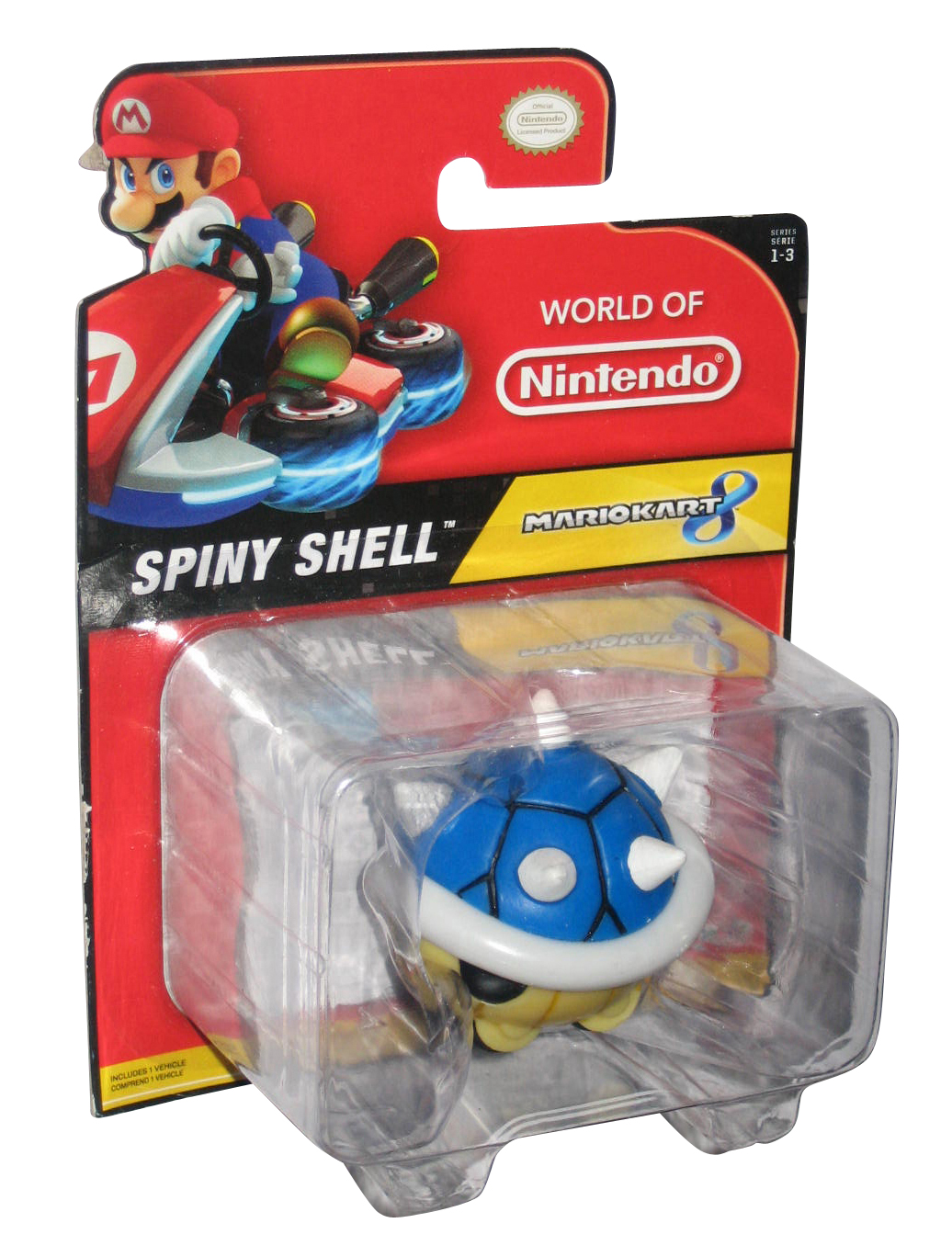 nintendo mario kart shell pillow blue