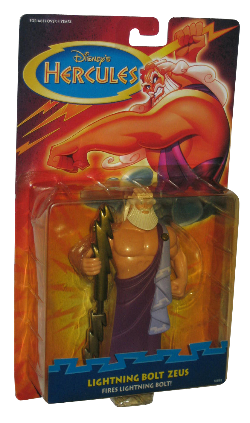 Disney Hercules Lightning Bolt Zeus (1997) Mattel Toy Action Figure