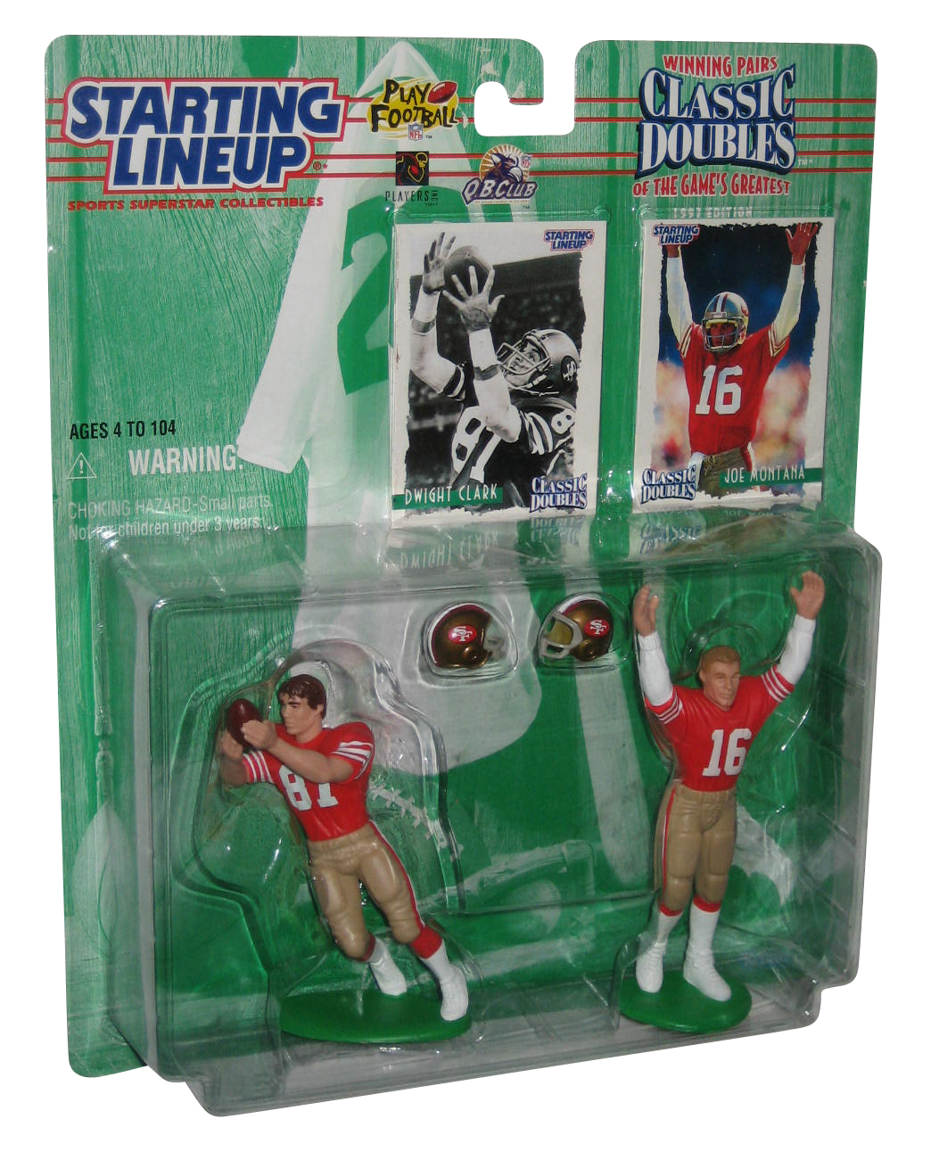 【美品】NFL フィギュアセット Montana, Lott, Rice Vintage NFL Figures 1997 Starting Lineup Classic Doubles Figure