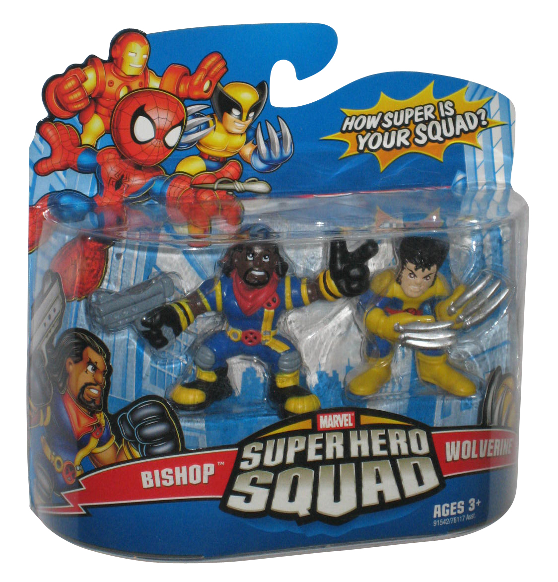 Marvel Super Hero Squad Wolverine & Bishop Figure Set 2-Pack ...