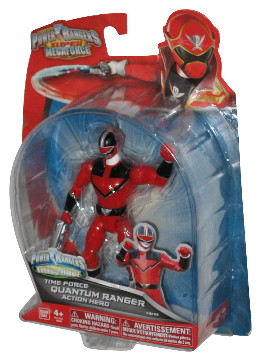 Power Rangers Super Megaforce Red Time Force Quantum Action Hero Figure ...