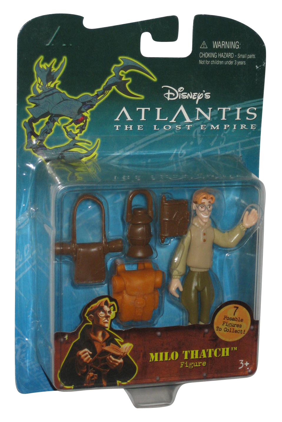 Disney Atlantis The Lost Empire Milo Thatch Mattel Toy Action Figure Ebay