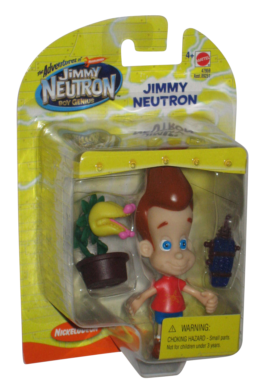 Jimmy Neutron Boy Genius (2002) Mattel Figure - (Nickelodeon.