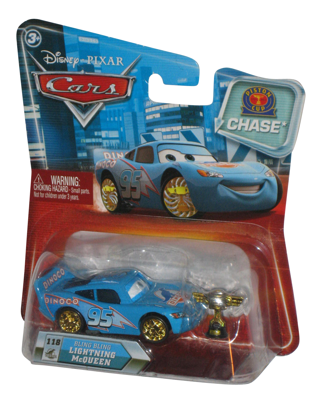 coche azul rayo mcqueen