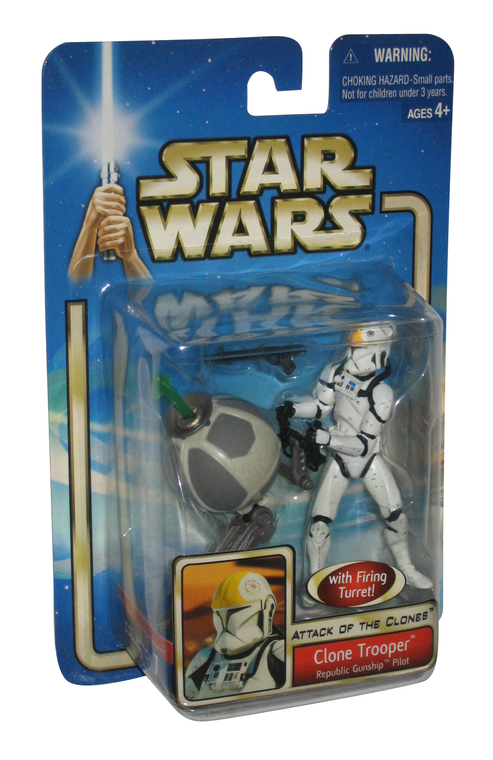 Clone Trooper #49 Republic Gunship Pilot 2002 Hasbro STAR WARS AOTC Saga
