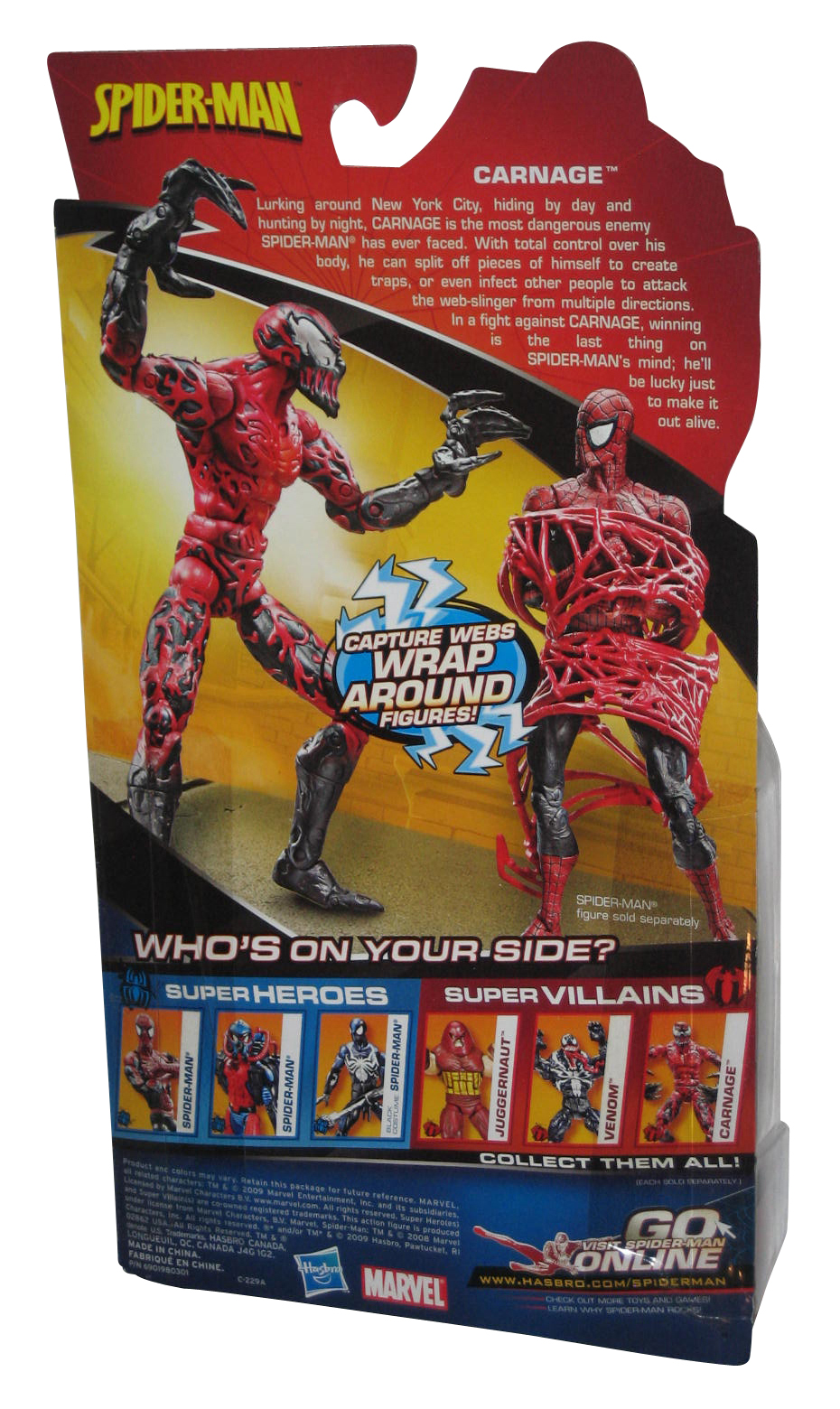 Marvel Spider-Man Classic (2009) Carnage with Capture Webs