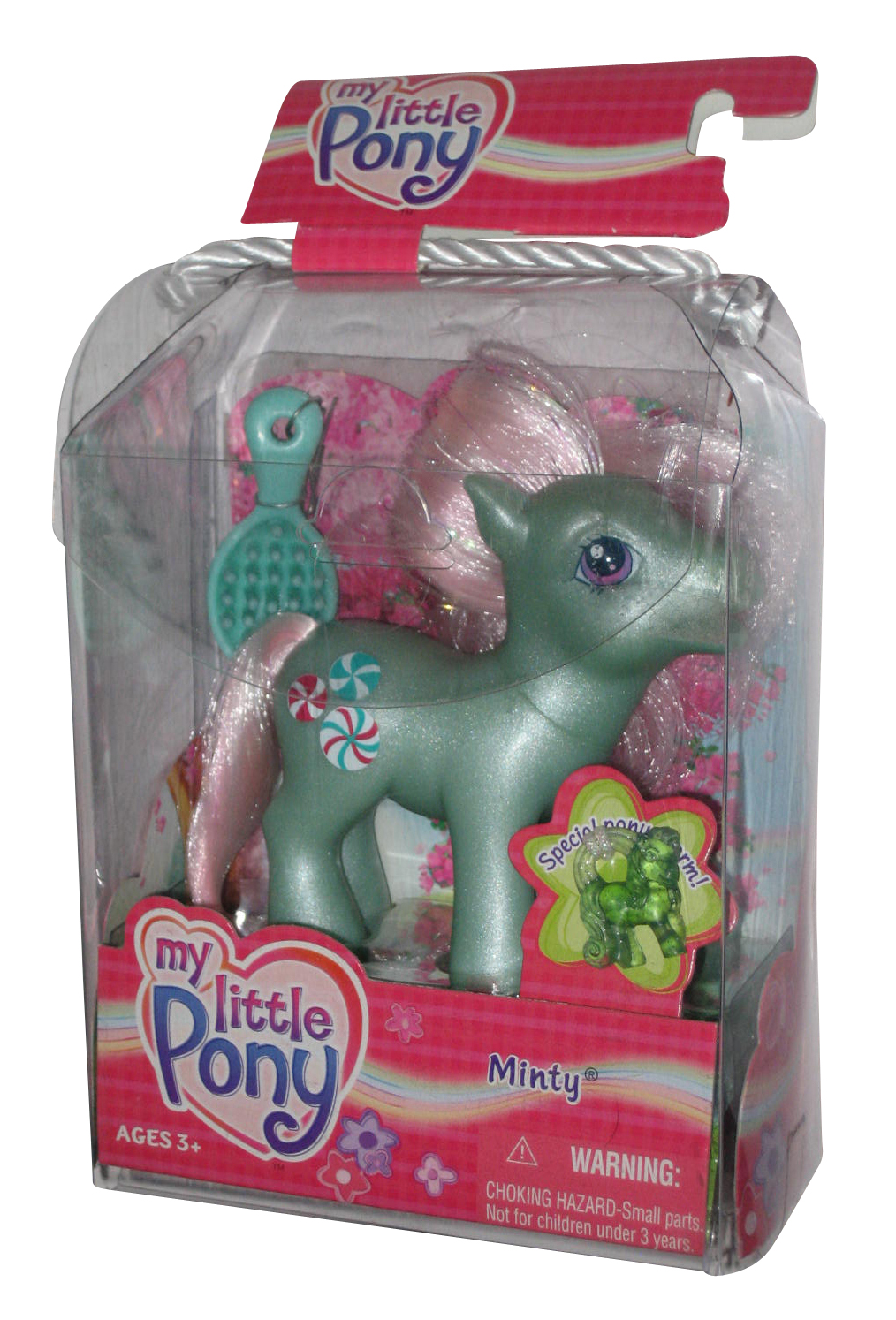 My Little Pony G3 Minty (2003) Hasbro Green Toy Figure w/ Charm eBay