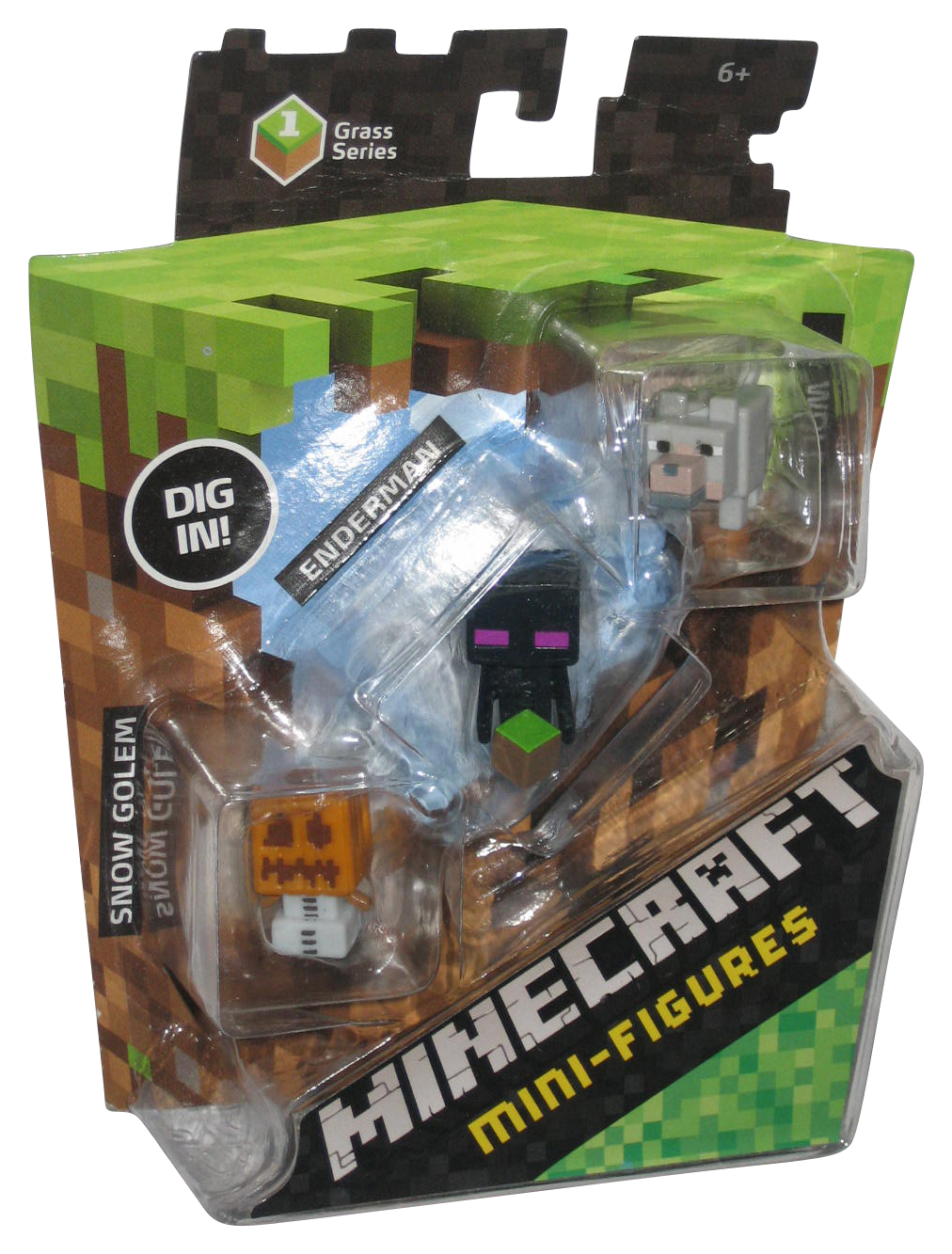 minecraft mini figures wolf