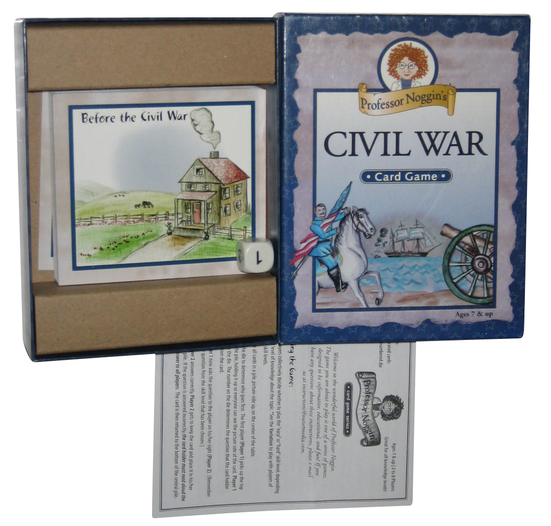 Professor Noggin's Civil War Educational Trivia Card Game for sale online 
