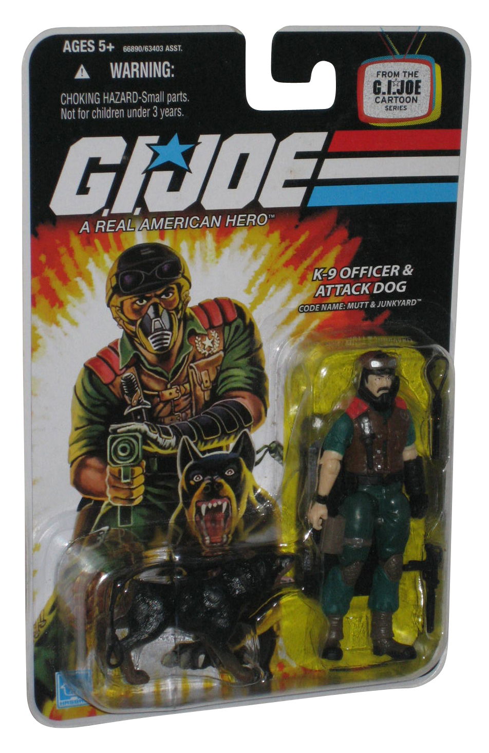 GI Joe Cartoon Series Mutt K-9 Officer & Junkyard Attack Dog 3.75 Inch ...