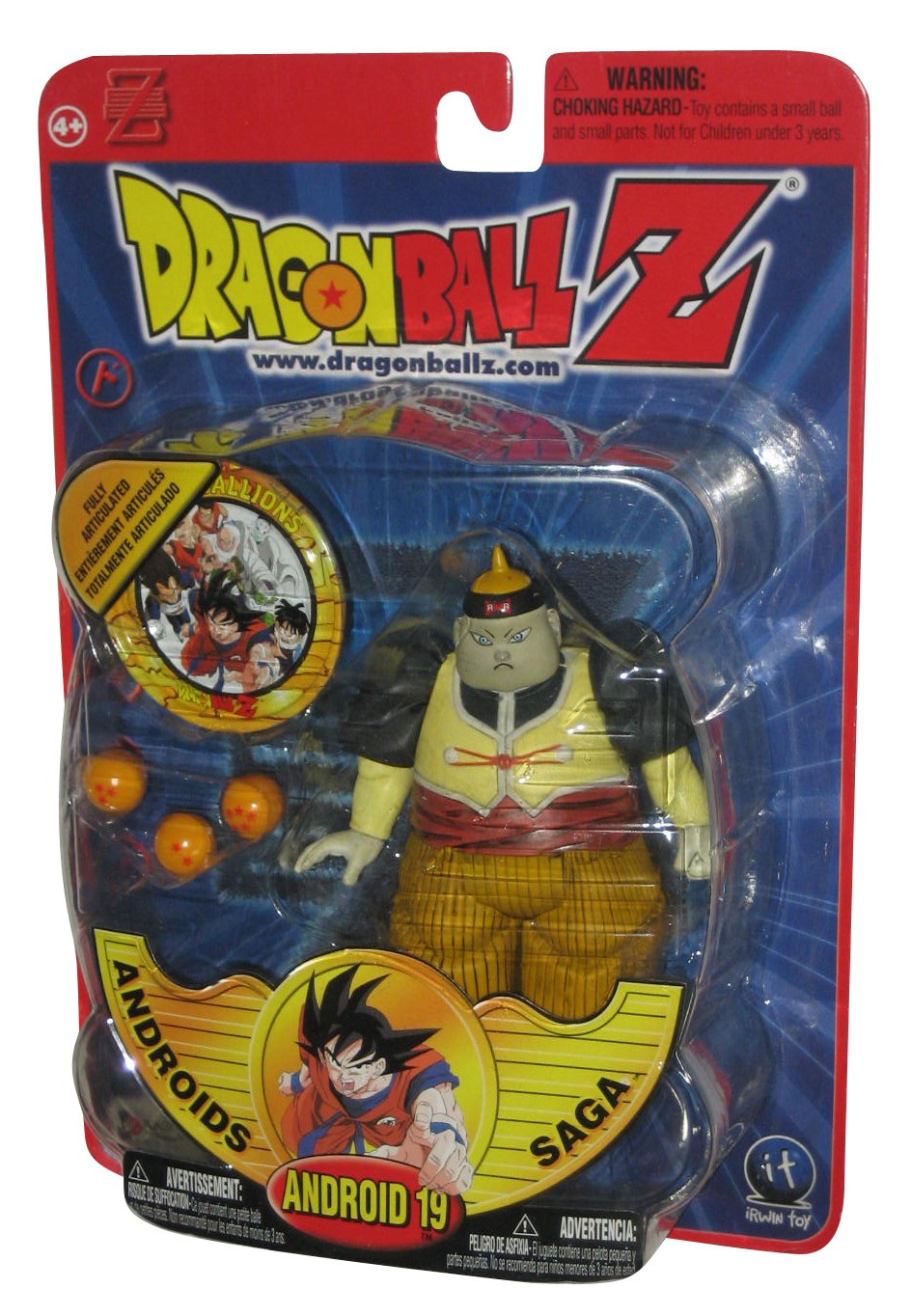 Dragon Ball Z Androids Saga (2001) Irwin Toys Android 19 Action Figure 69545435340 | eBay