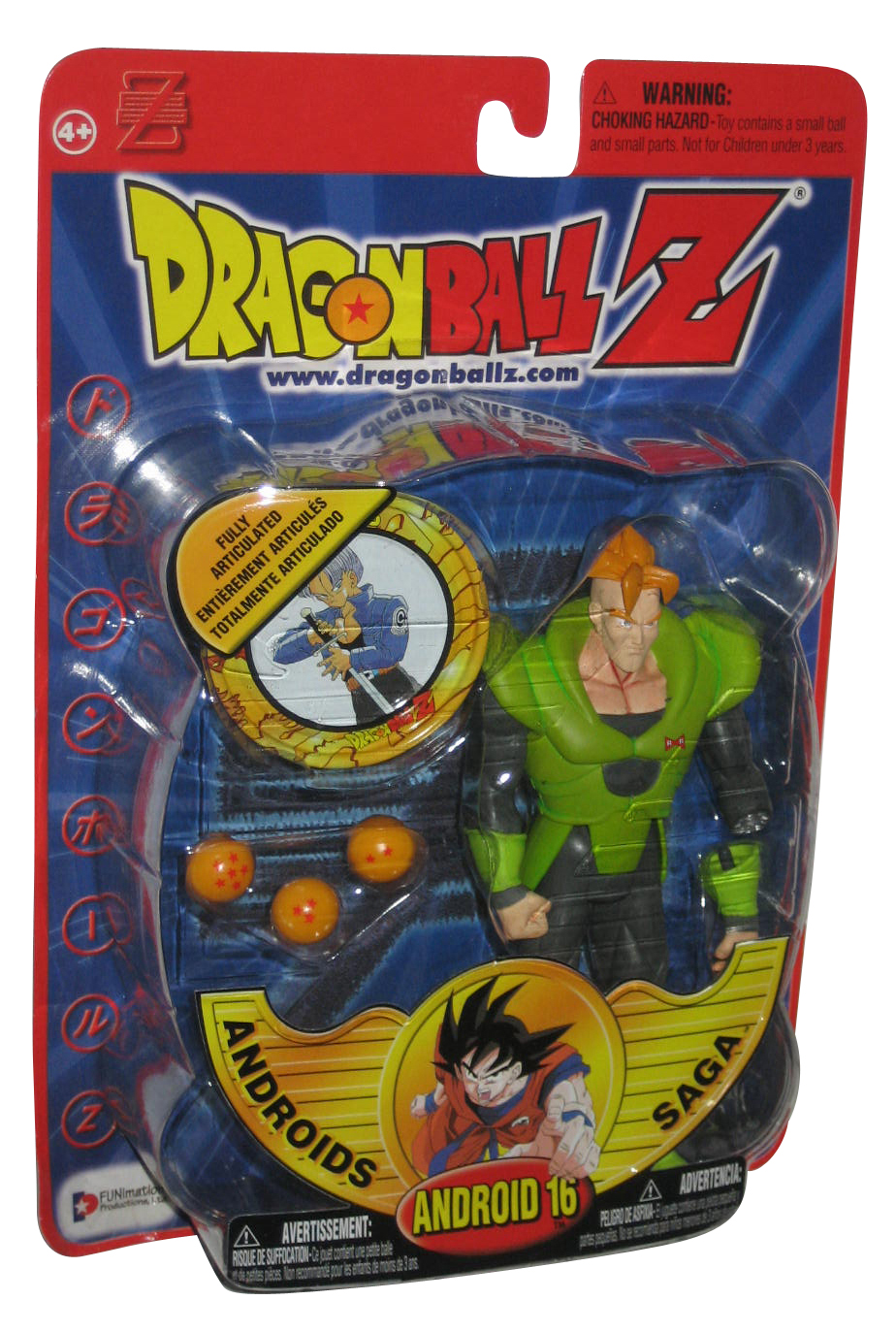 Dragon Ball Z Androids Saga Android 16 Irwin Toys (2001) Series 6 ...