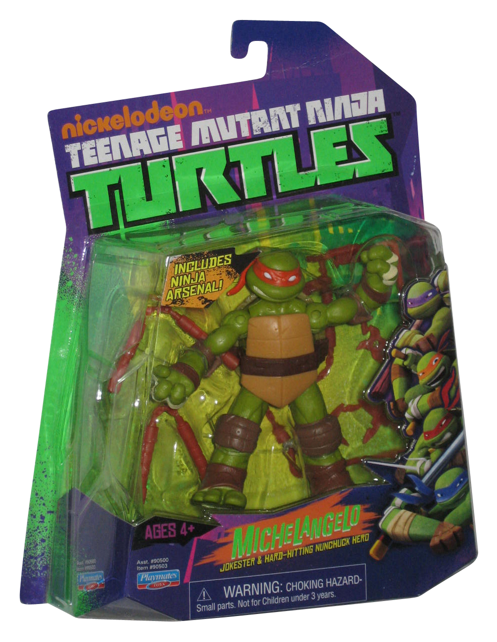 Teenage Mutant Ninja Turtles TMNT (2012) Michelangelo Playmates Figure ...