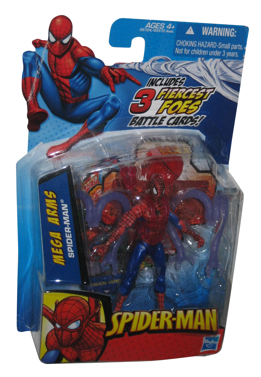 MARVEL SPIDER-MAN MEGA Arms (2010) Hasbro 3.75 Inch Figure w/ Battle ...