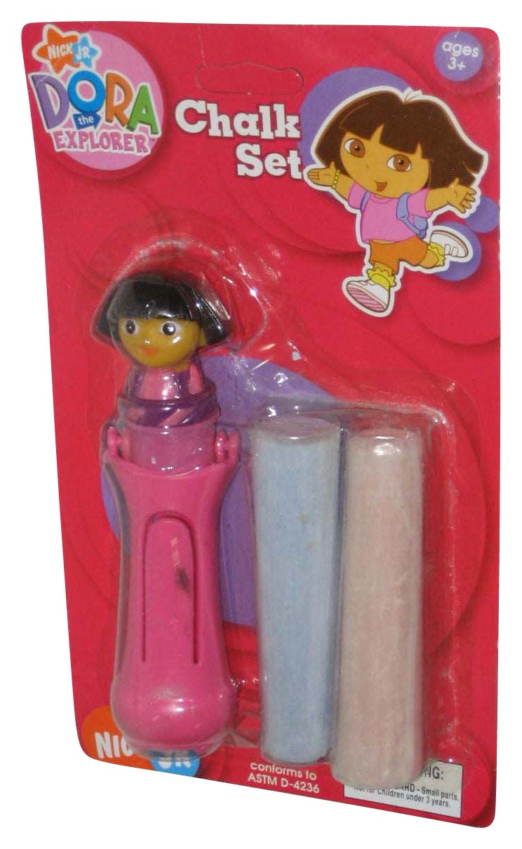 Dora The Explorer (2006) Nick Jr. Chalk Set - (Damaged Packaging
