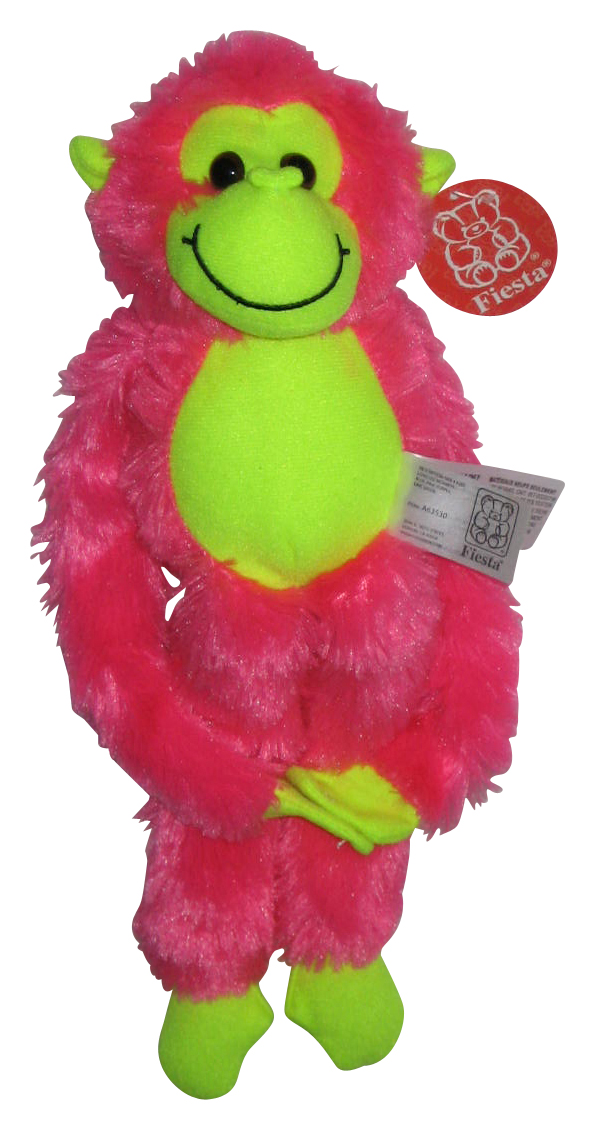 Tiere Affe (2019) Fiesta rosa 14 Zoll Plüschtier mit Stich Händen