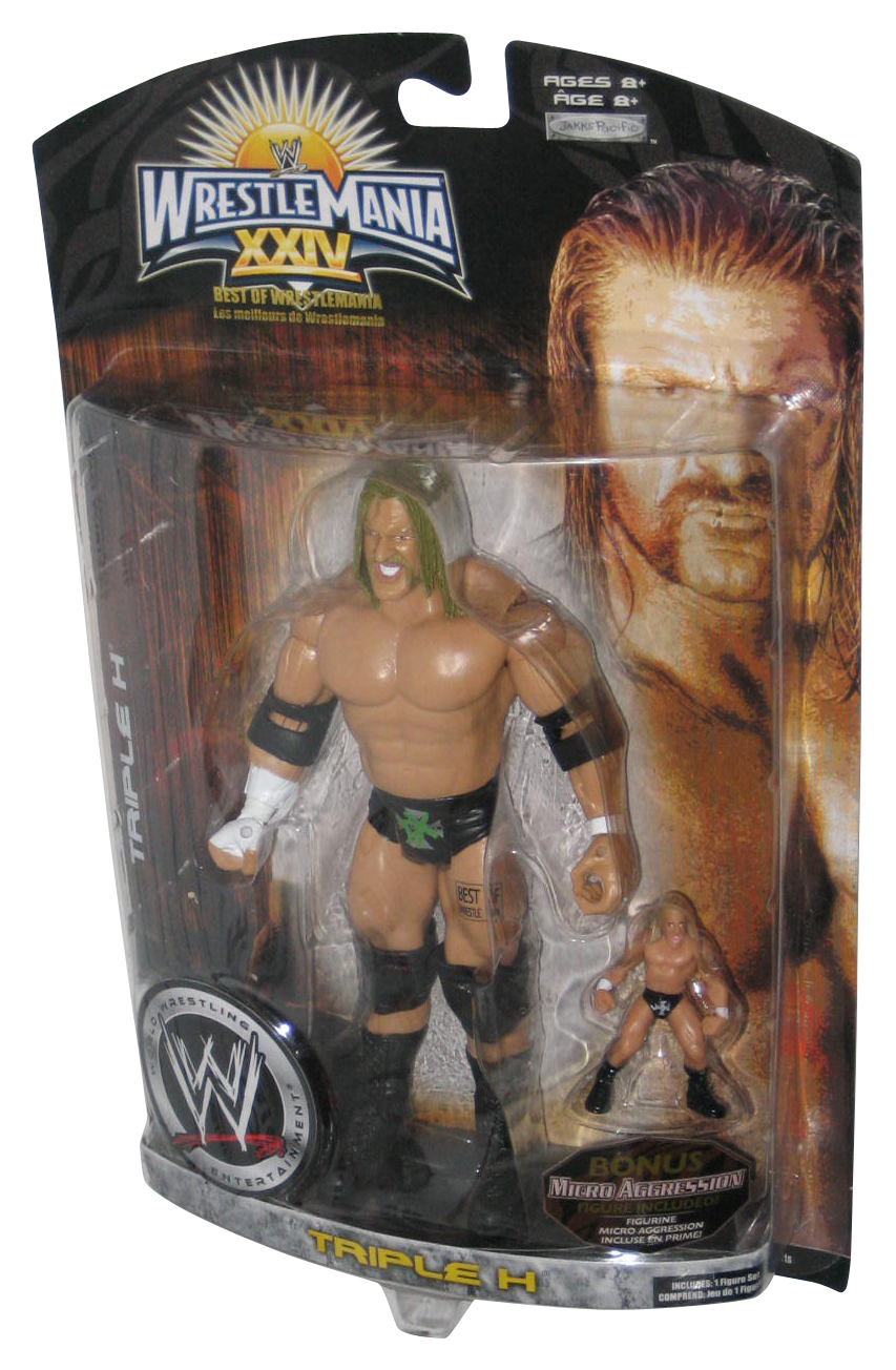 WWE Wrestling Triple H Wrestlemania XXIV (2008) Jakks