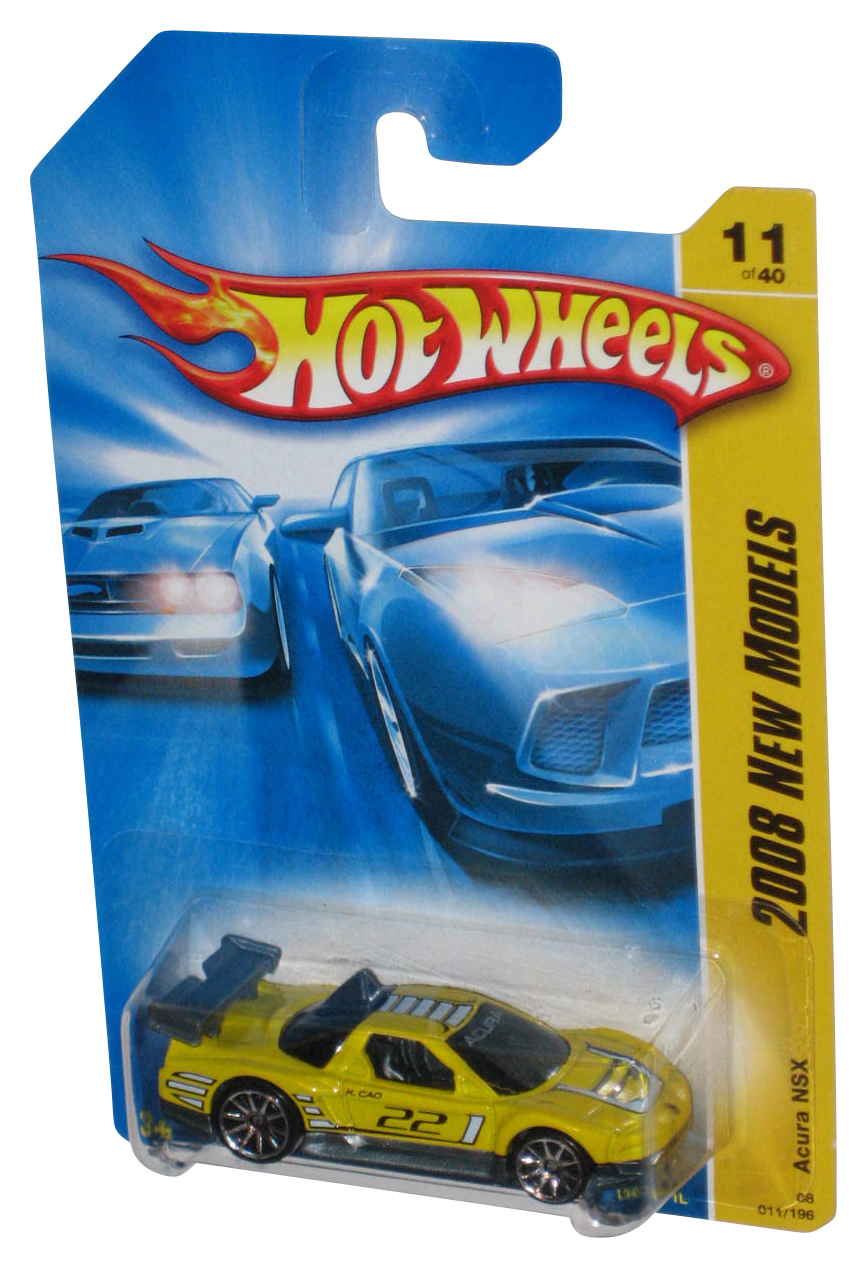 Hot Wheels 2008 New Models 11/40 Yellow Acura NSX Car 011/196 | eBay