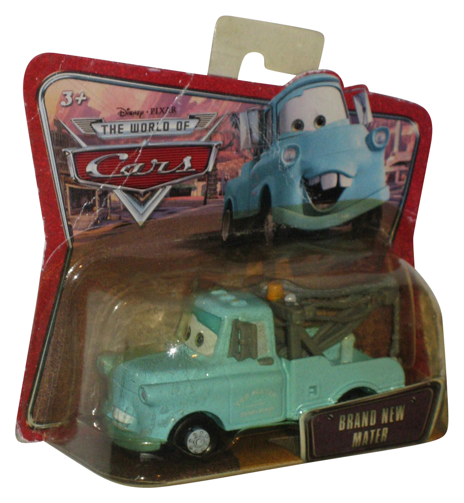 Disney Cars Movie Race O Rama Brand New Mater Short Card Toy Car - (Damaged Pack - Picture 1 of 2
