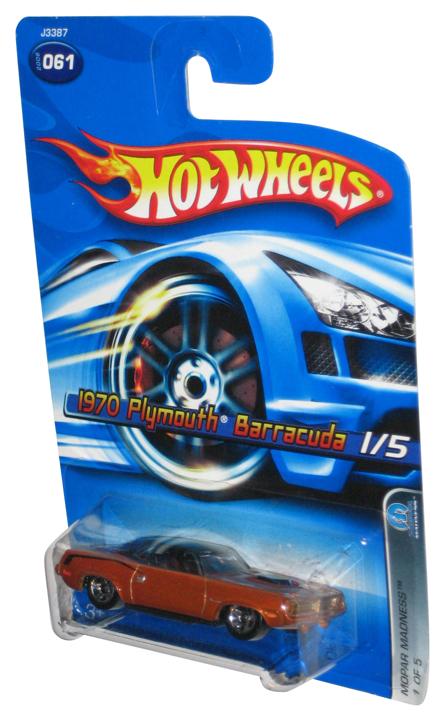 Hot Wheels 2006 Bronze 1970 Plymouth Barracuda Die Cast Car – 1:64 Scale #061