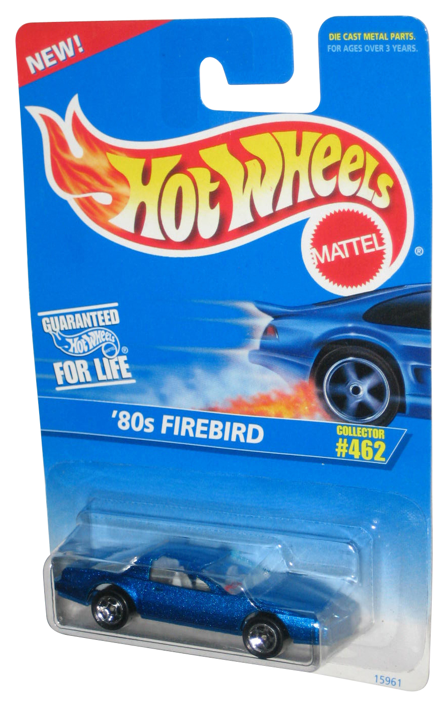 Hot Wheels Blue '80s Firebird (1995) Mattel Toy Car #462 - (5