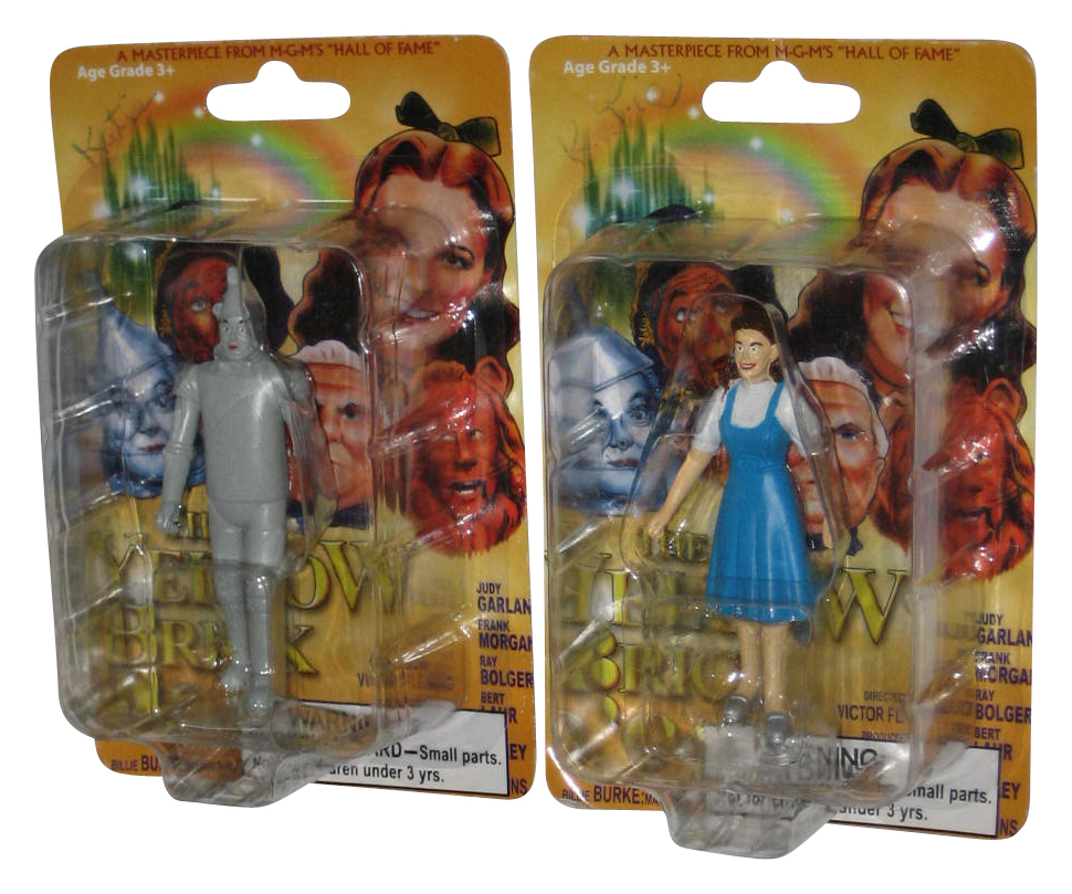 The Wizard of Oz Yellow Brick Road (2005) Tin Man & Dorothy Mini Figure Lot