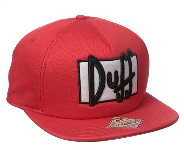 Simpsons Duff Beer Bioworld Red Adjustable Hat | eBay