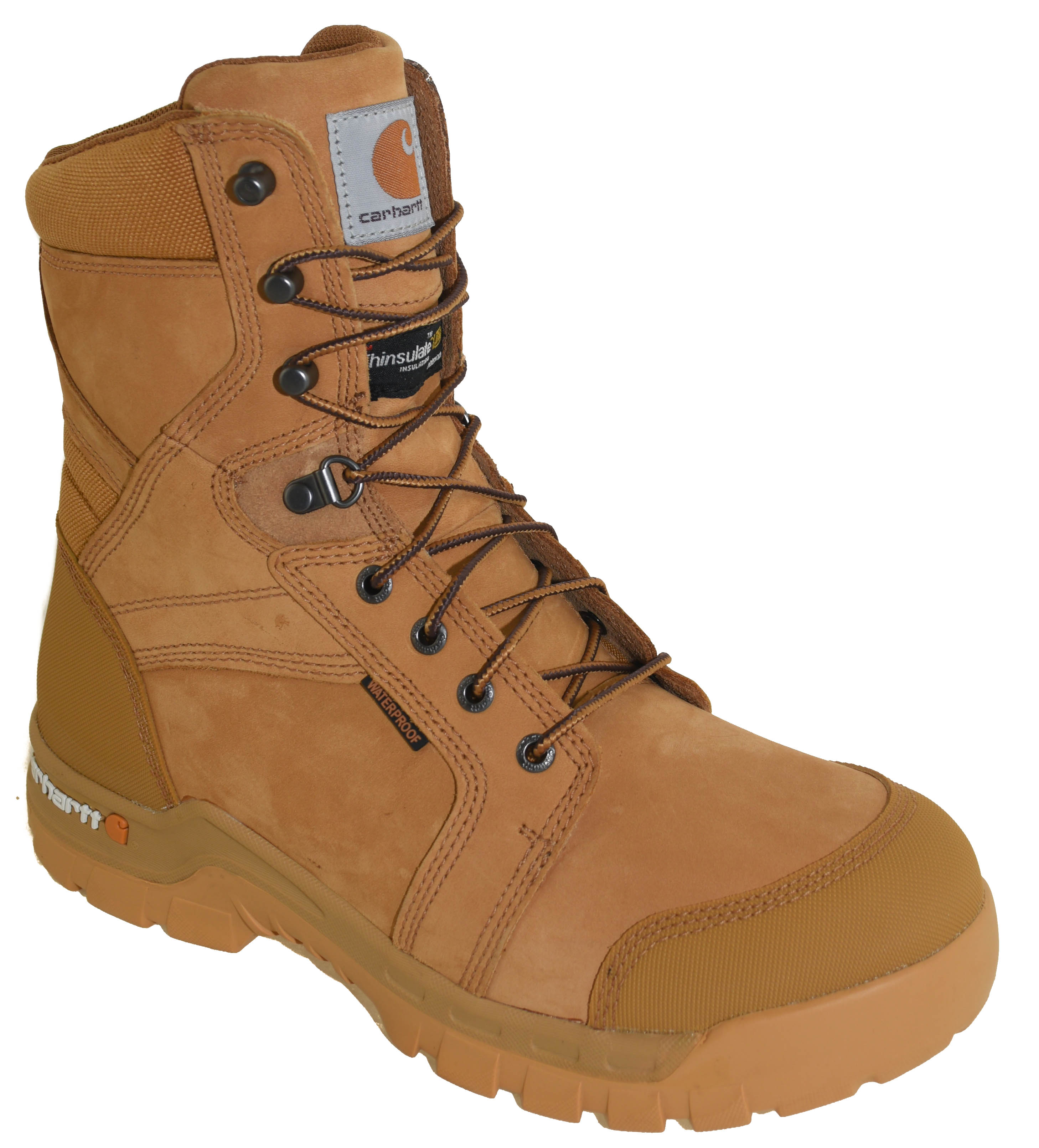 Men's Carhartt CMF8058 Waterproof Insulated Work Boots | eBay
