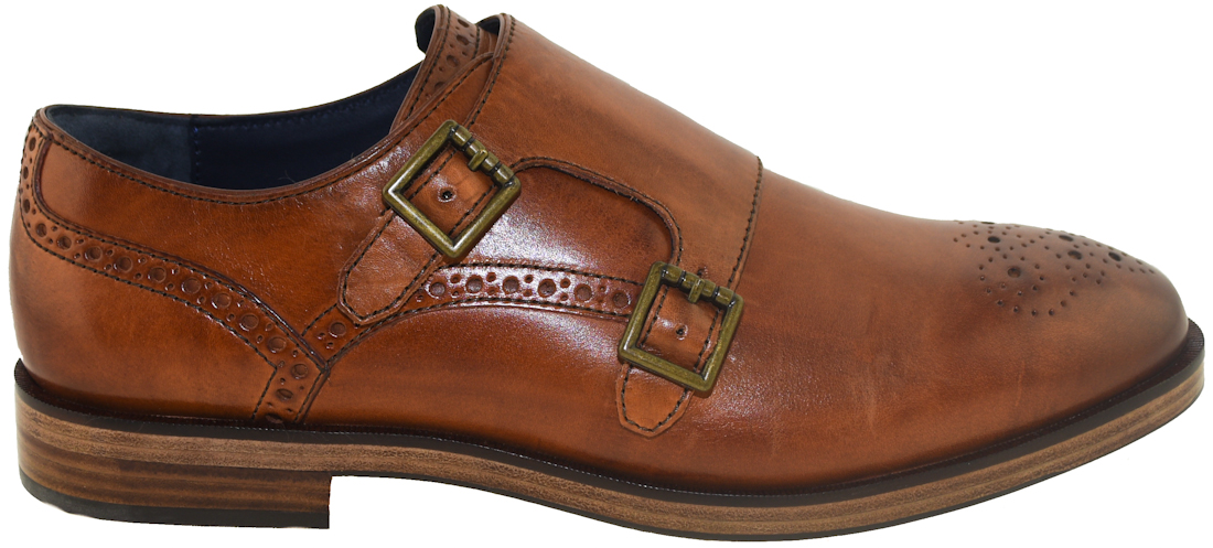 cole haan double monk brown