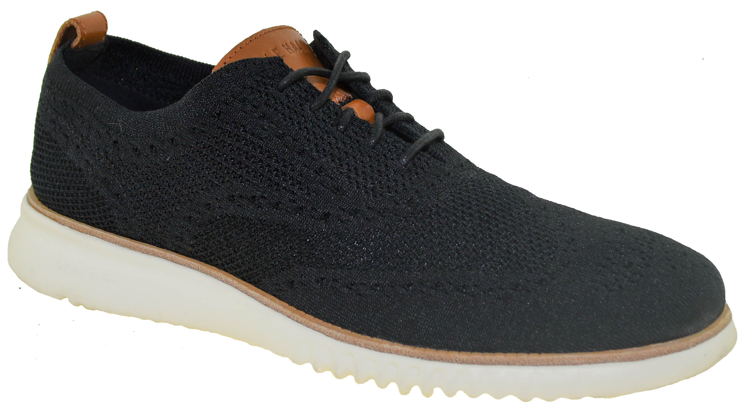 Cole Haan Mens 9.5 M Zerogrand Stitchlite Wingtip Oxford Black Knit C27568 Cole Haan Zerogrand Stitchlite Black Knit | Mercari main image 4