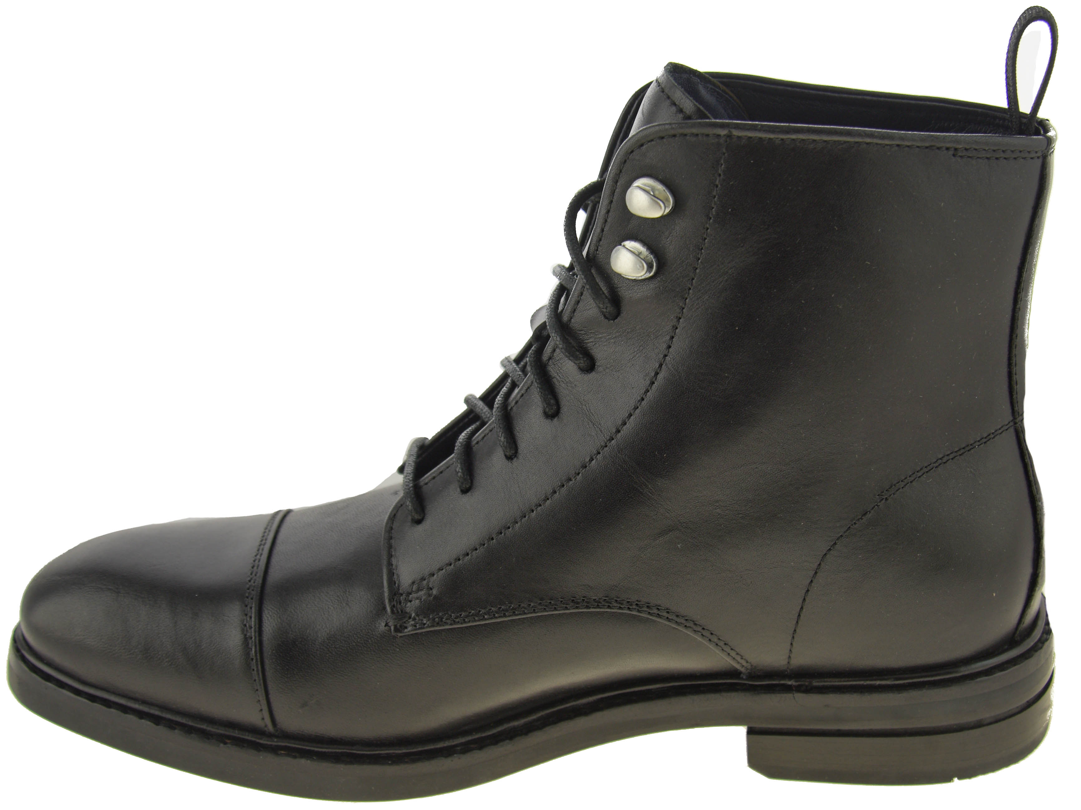 Cole Haan Men's Wagner Grand Cap Toe Boot Black Style C28634 | eBay