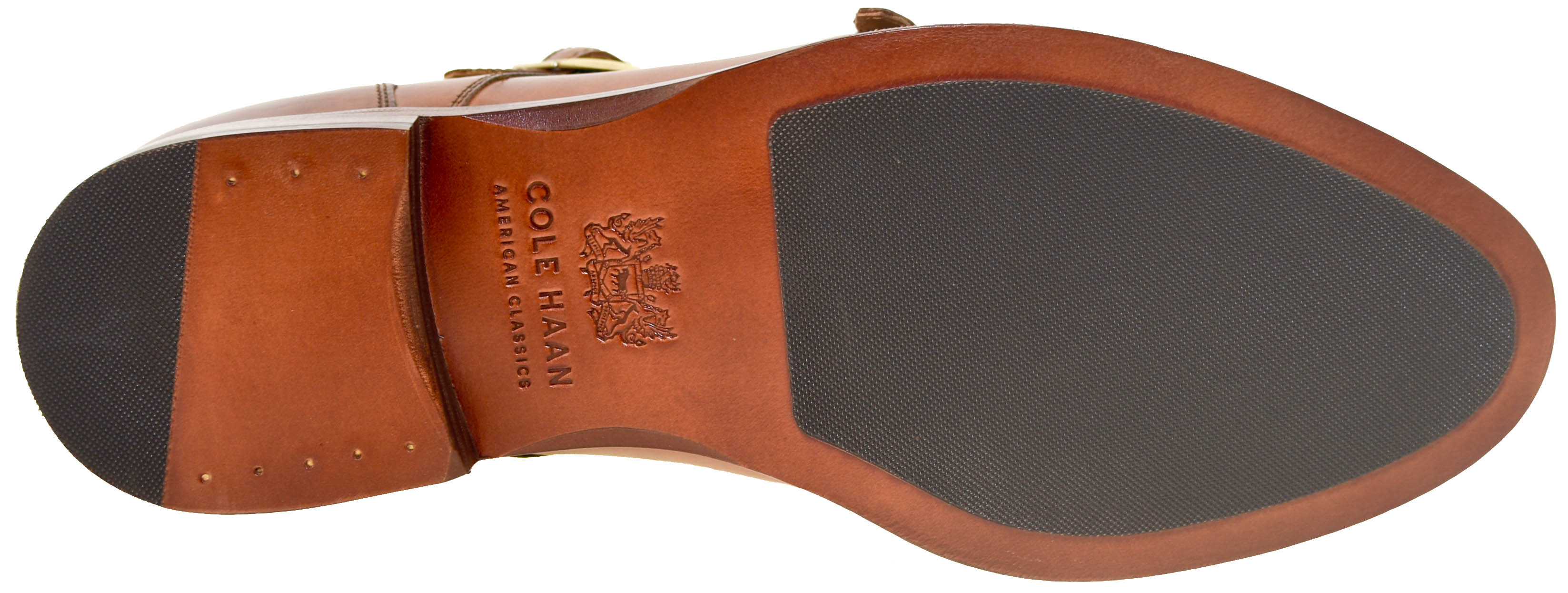 cole haan double monk brown
