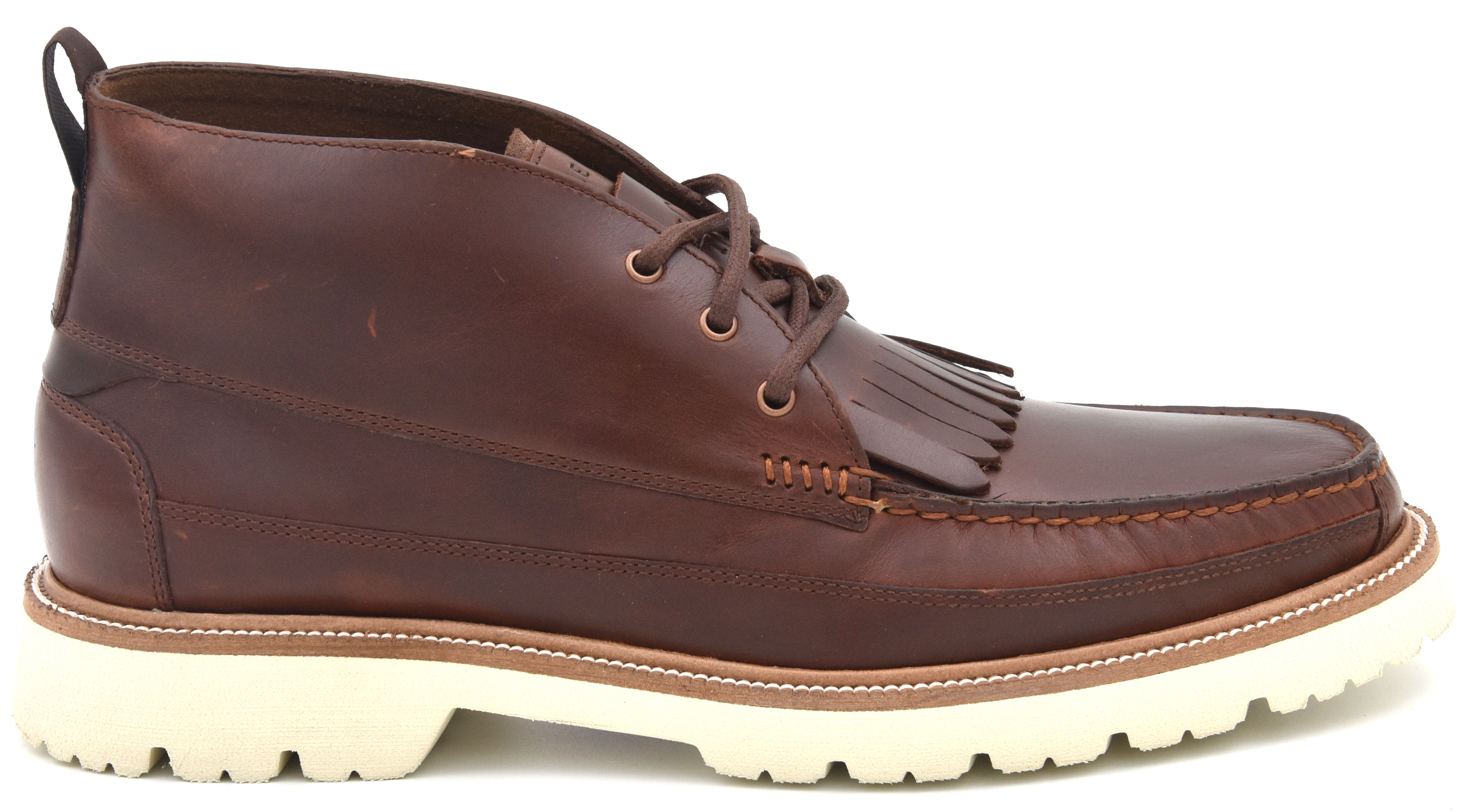 美品！COLE HAAN☆バーガンディカラーのファー付きハイカット
