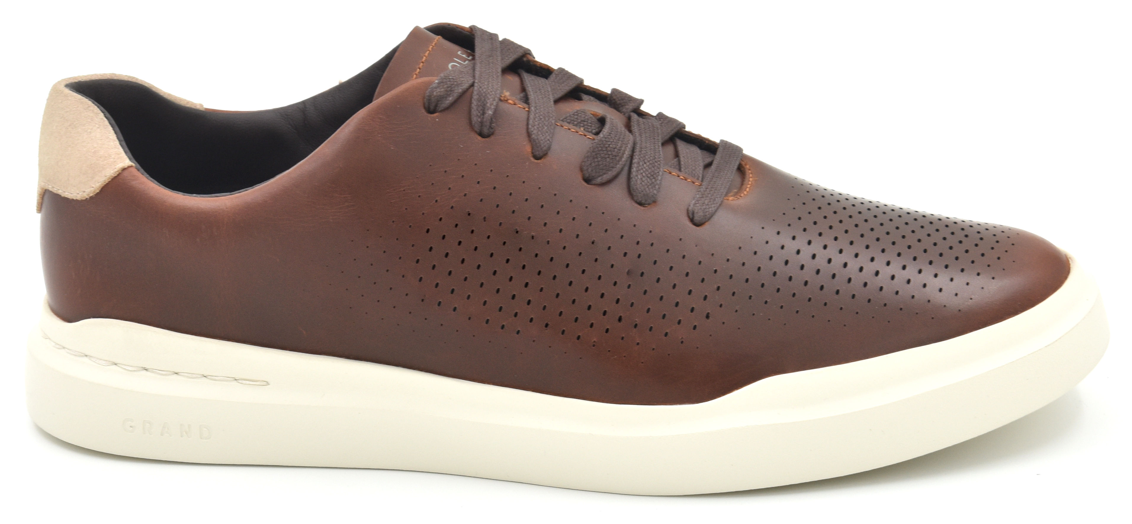３色●COLE HAAN●GRANDPRO RALLY●キャンバス Men's GrandPrø Rally Laser Cut Sneakers in Medium Brown