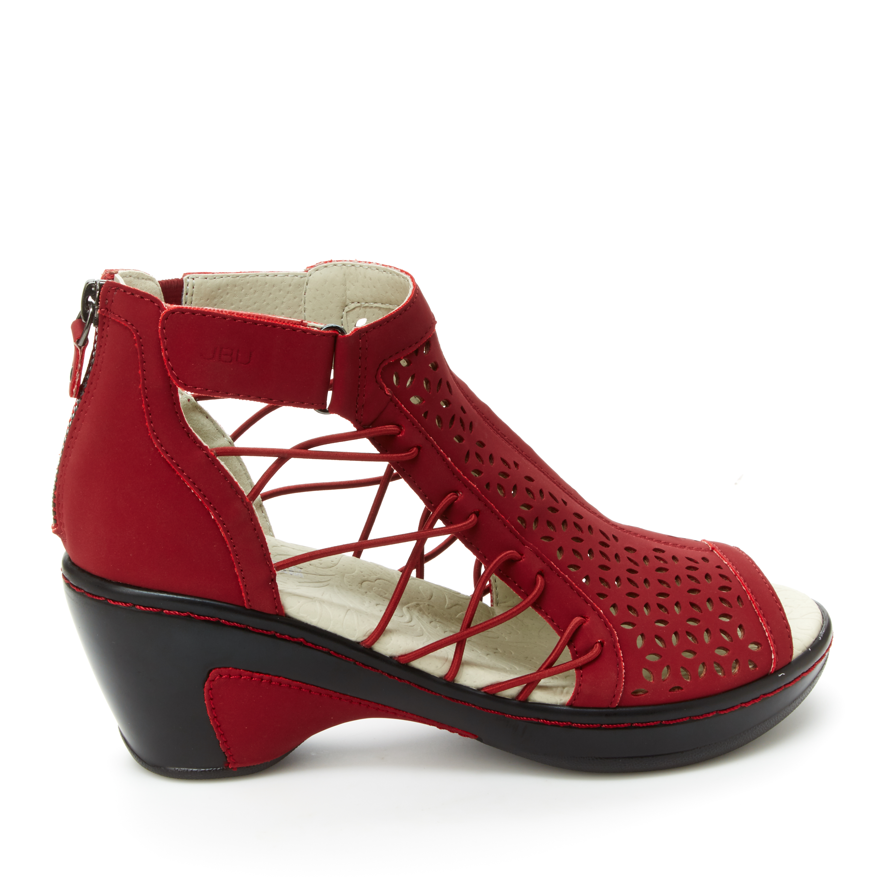 JBU By Jambu Women's Nelly Wedge Sandal Red | eBay