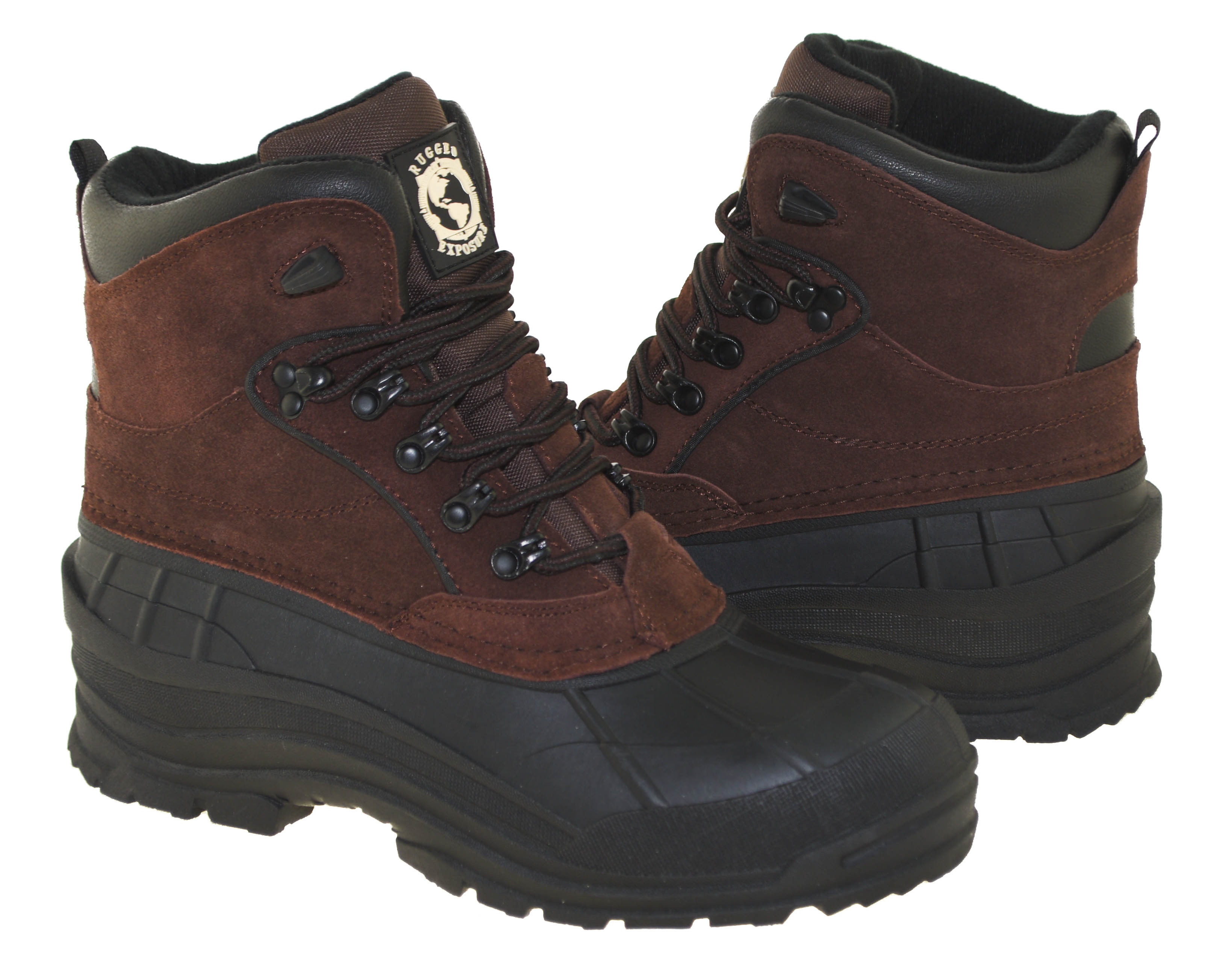 khombu rugged exposure men's mammoth ii waterproof winter boots