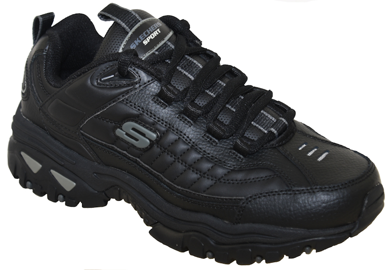 SKECHERS Sport 50081EW Men’s Black Leather Low Top Lace Up Athletic Sneaker Amazon.com | Skechers Mens Energy Afterburn Shoes Lace-Up  main image 4