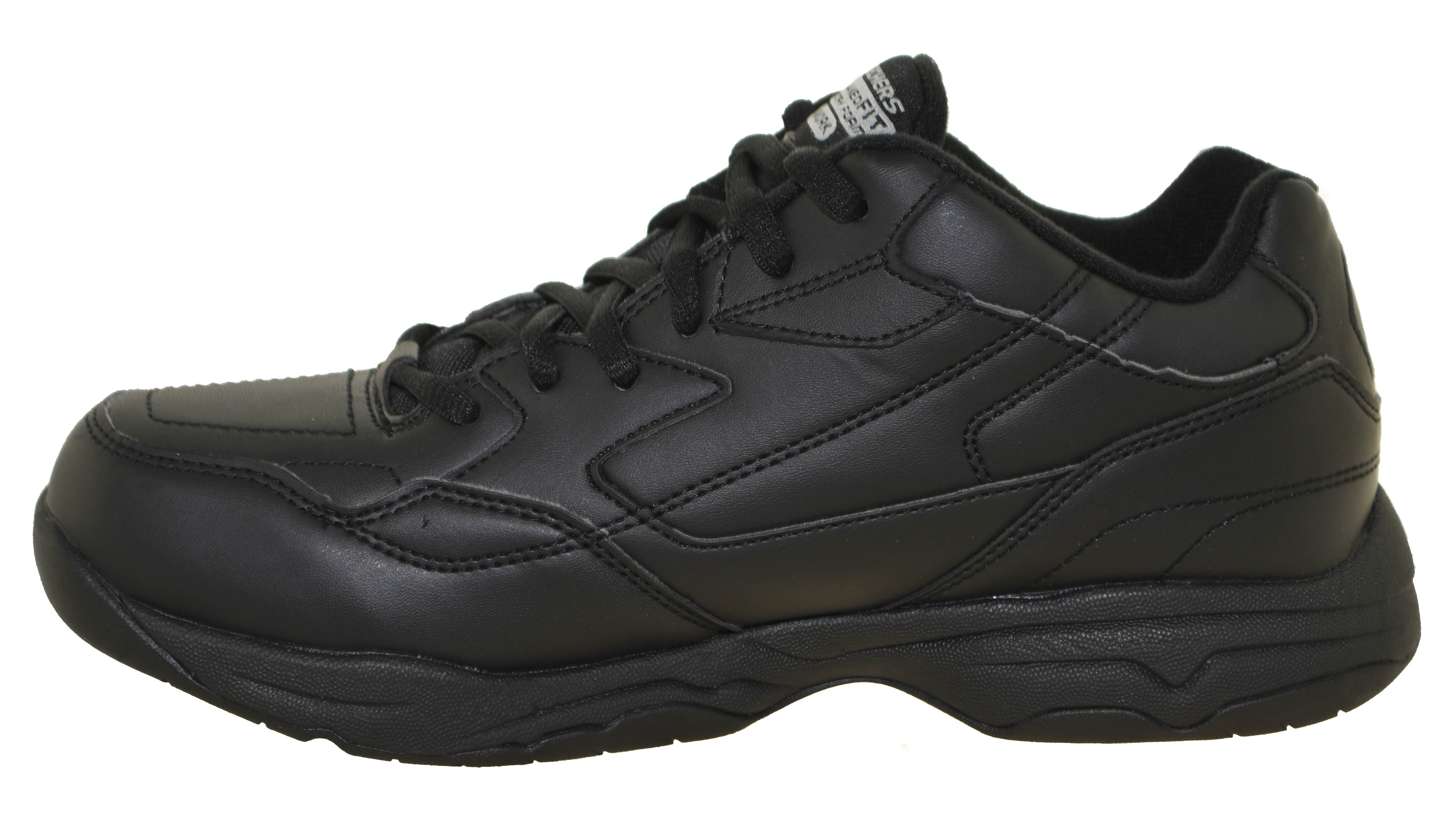 Skechers Men's Felton Slip-Resistant Work Sneaker Style 77032 BLK | eBay