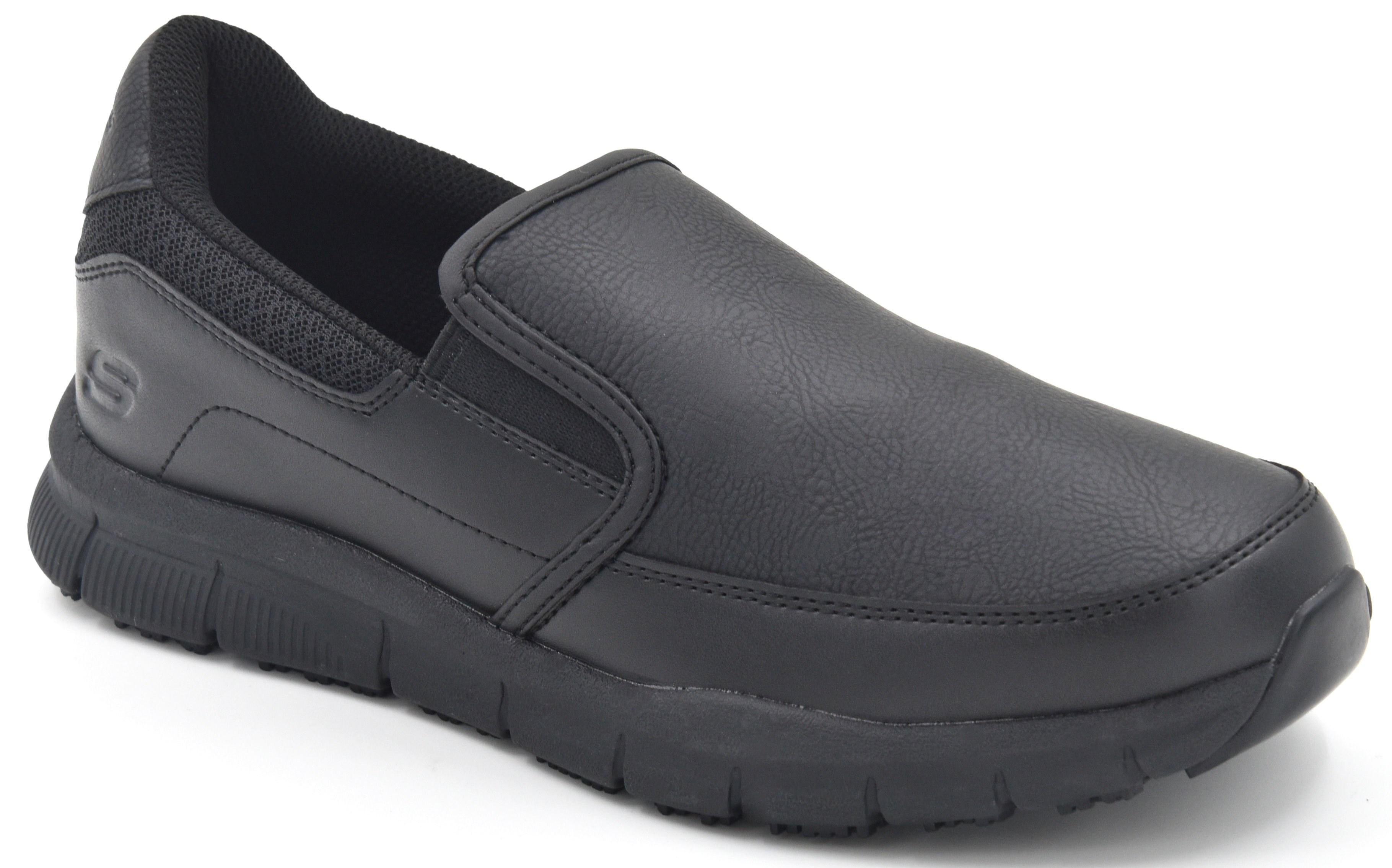 Skechers Men's Nampa-Groton Slip-Resistant Work Shoe 77157 BLK | eBay