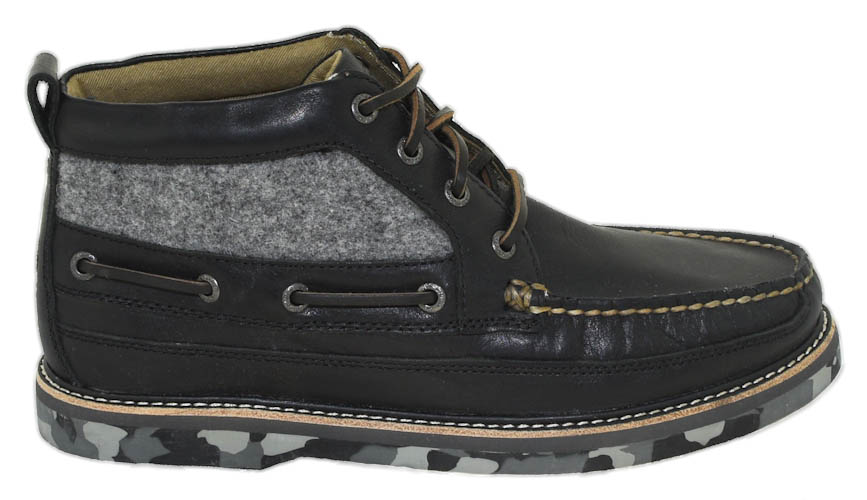 mens black sperry boots