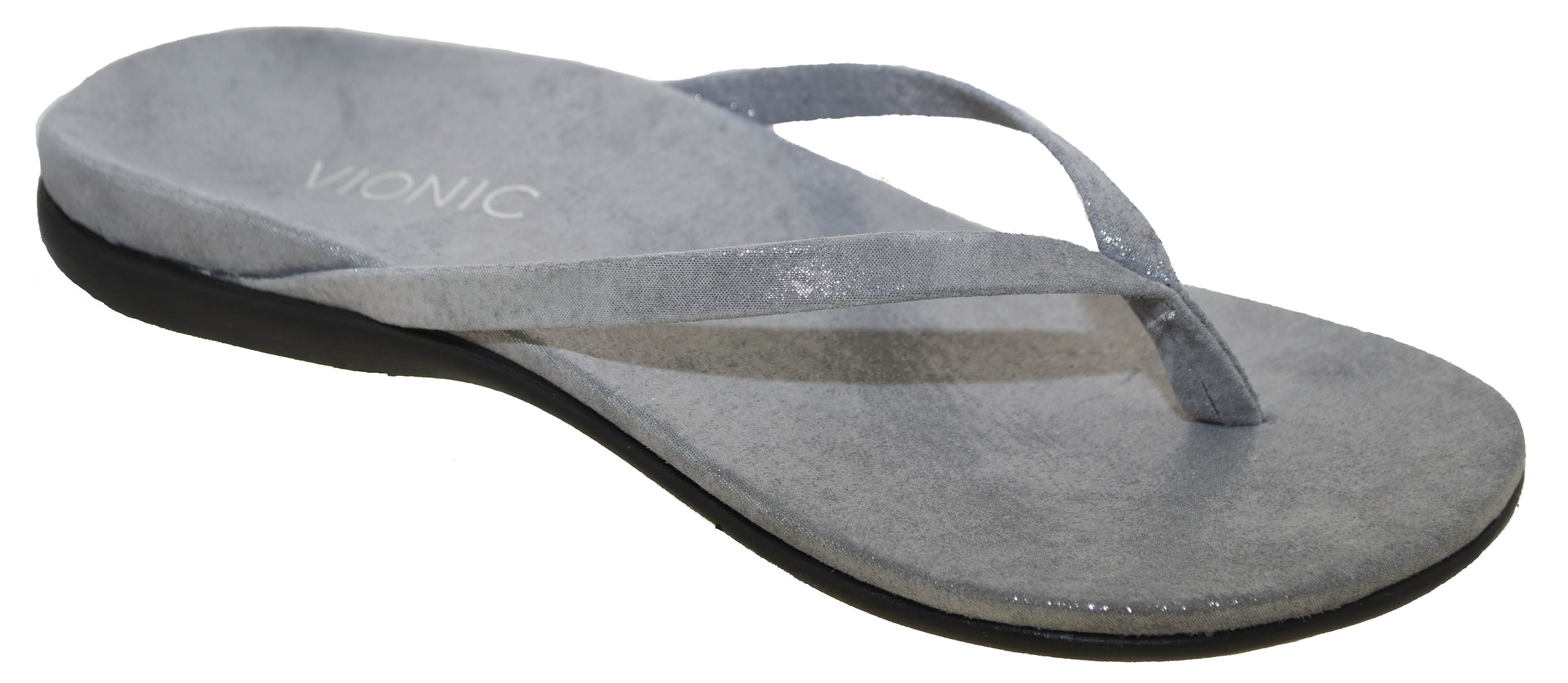 vionic silver sandals