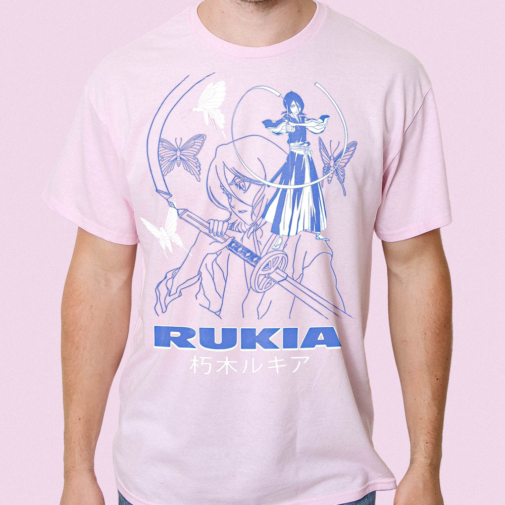 Bleach - Rukia Kuchiki Adult T-Shirt - Light Pink