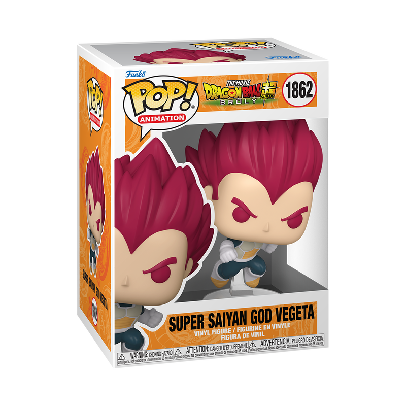 Funko Pop! Animation: Dragon Ball Super: Broly Super Saiyan God Vegeta  Punchin