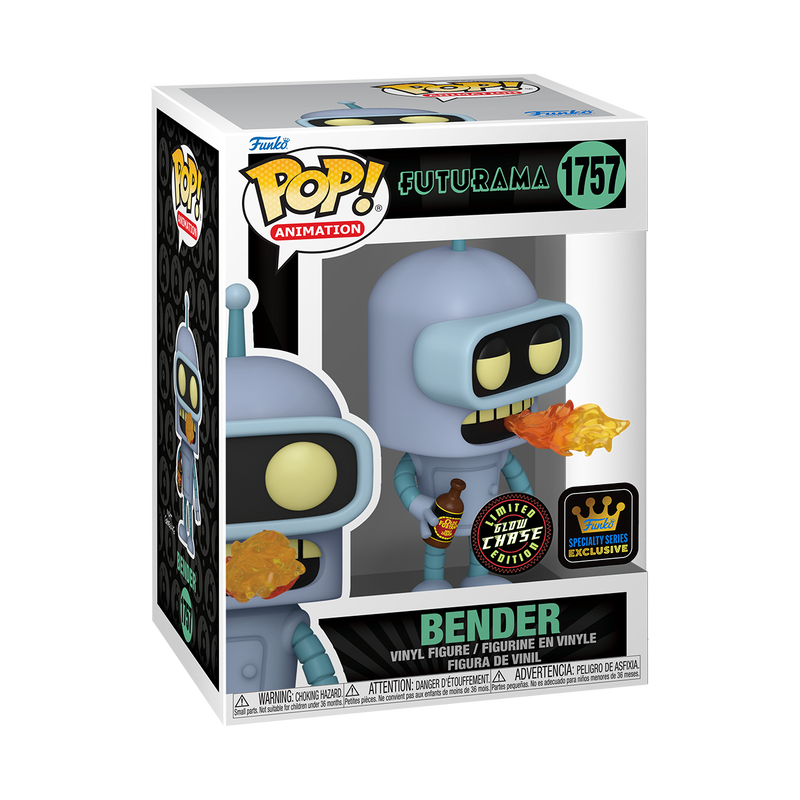Funko Pop! Animation: Futurama - Bender Burping Glow-in-the-dark