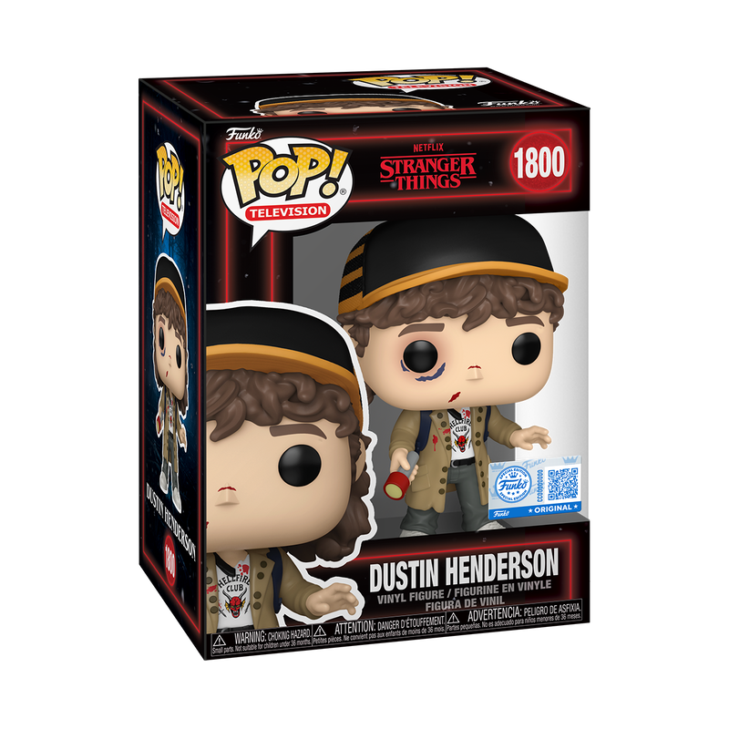 Funko Pop! Stranger Things - Dustin Henderson Battle Damaged #1800