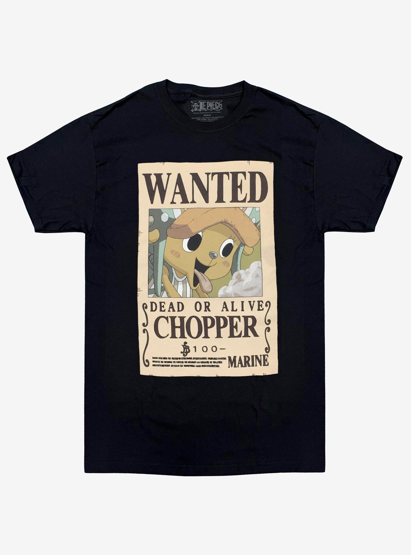 One Piece - Chopper Wanted Adult Unisex Men's T-Shirt Great