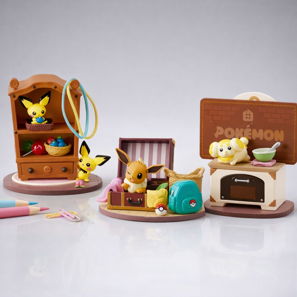 Re-Ment - Pokemon - DesQ Relaxing Home Desktop Figure Blind Box | eBay